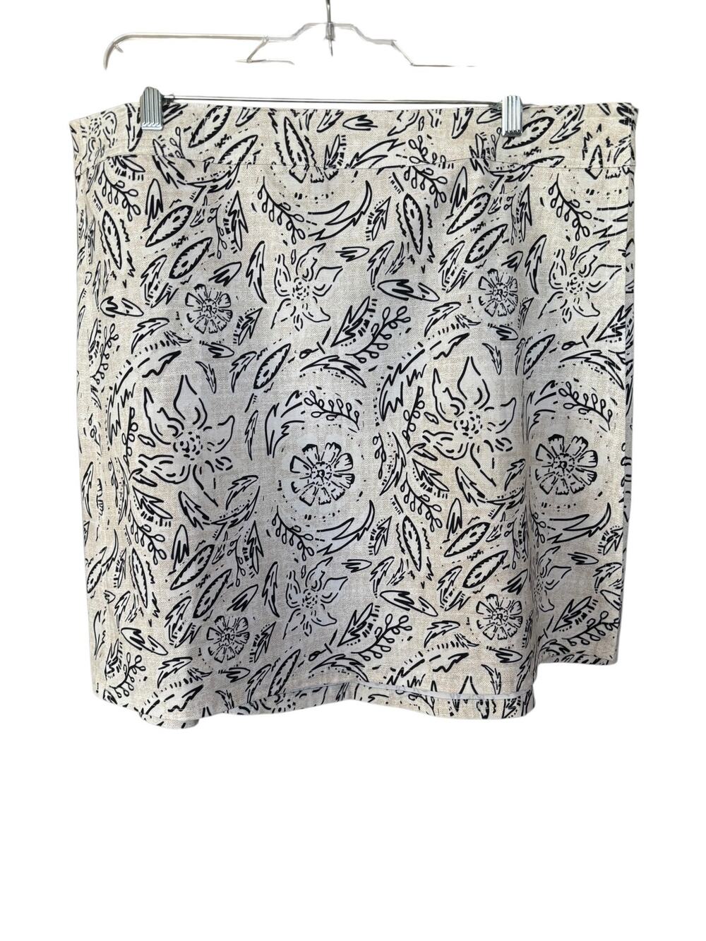 Rip Skirt Hawaii Wrap Skirt Floral Rustica Print Size XL